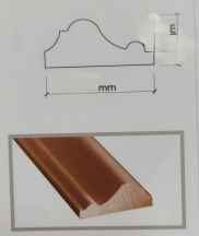 Cornice in legno tulipier